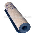 Eco friendly Heat Transfer Printing 5mm Cork Surface Rubber Backing Private Label Yoga Mat manufacturer